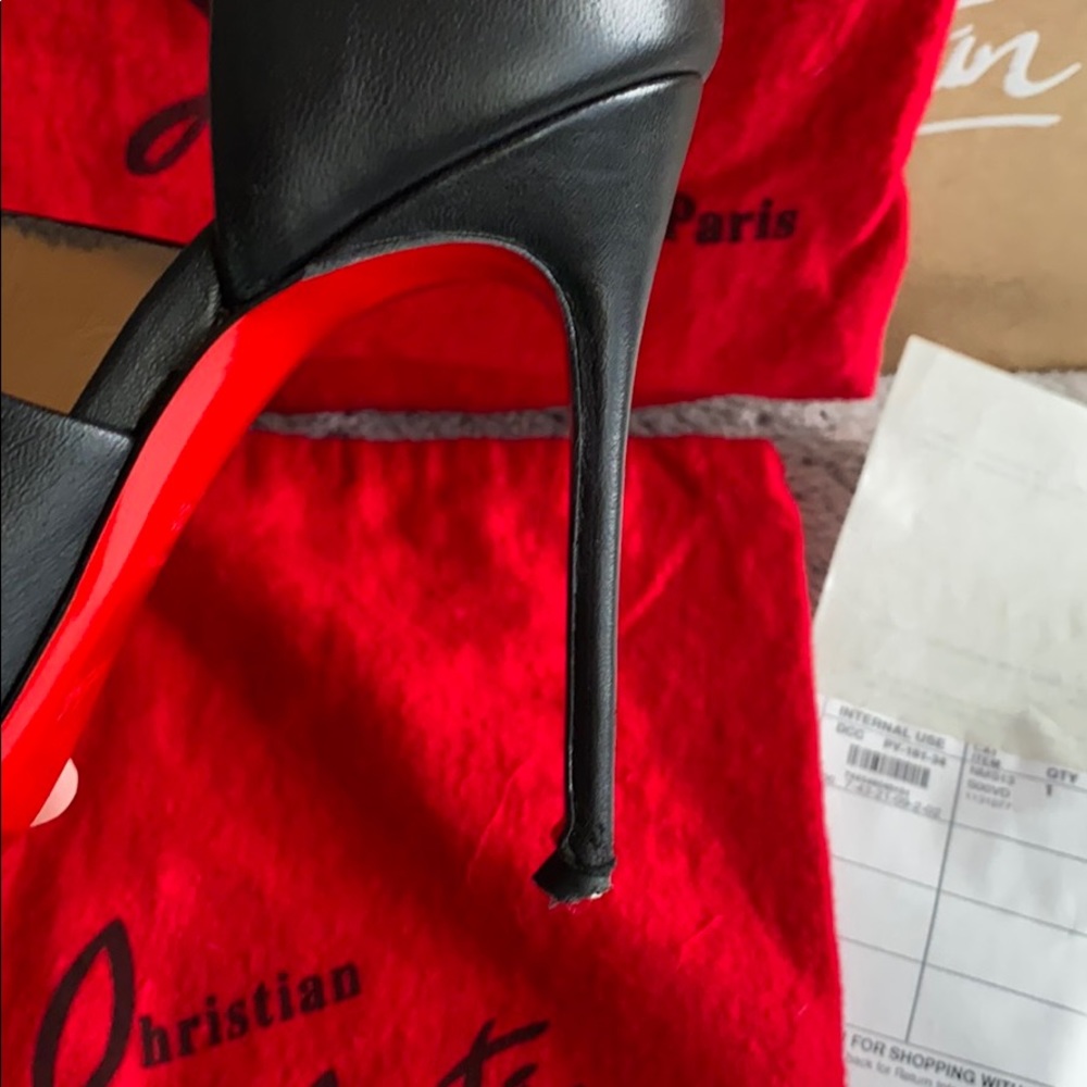 Christian Loubitons openside Bootie US size 8(38) - Picture 8 of 8